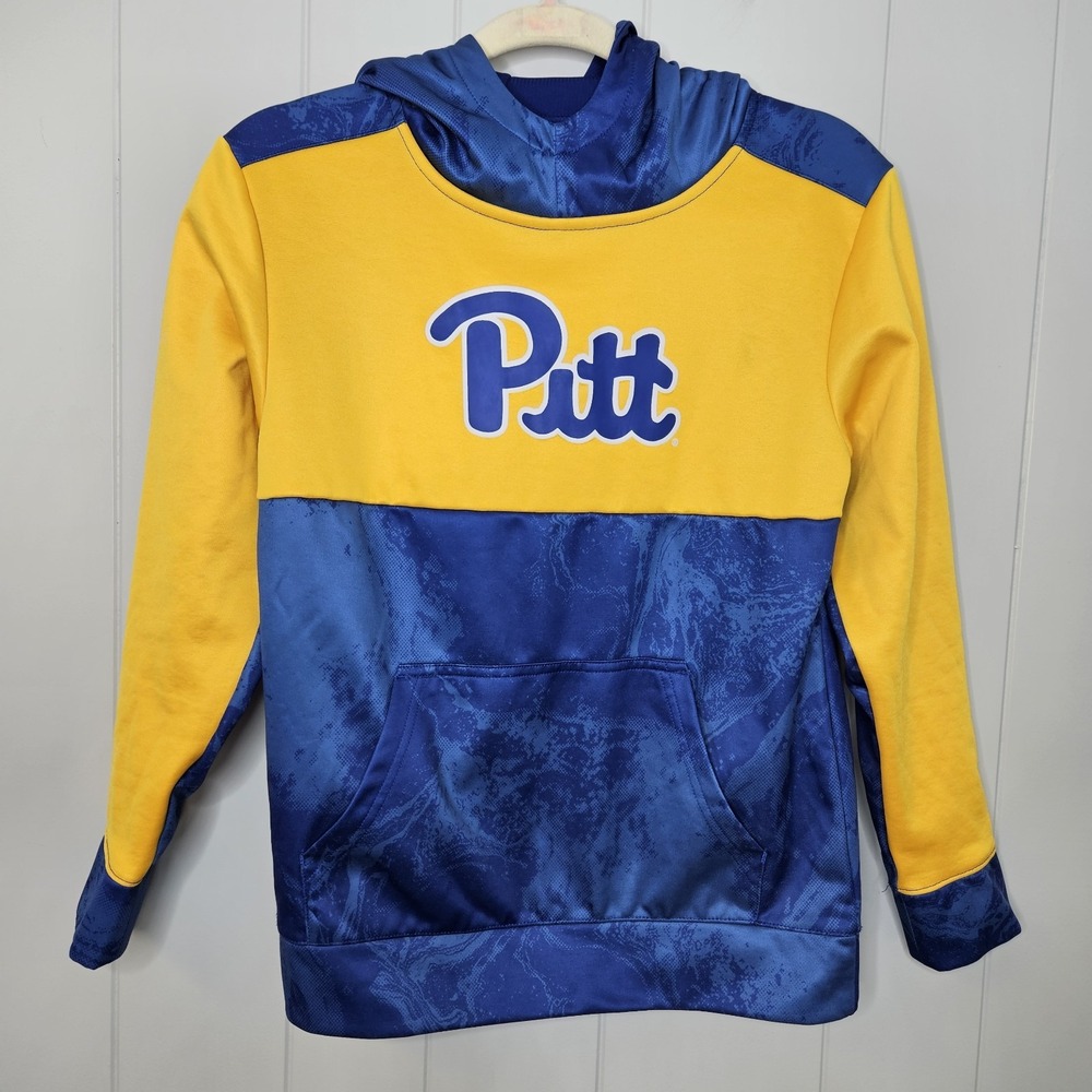 Hen 2 Medium (10-12) Pitt Panthers Hoodie Kids Kangaroo Pocket